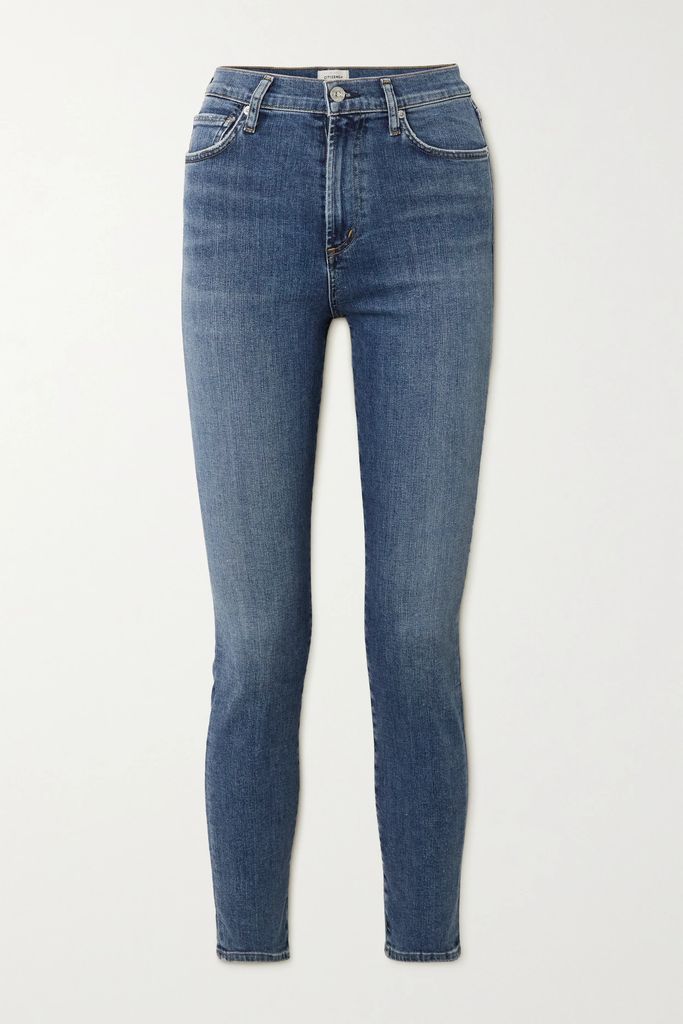 Olivia High-rise Skinny Jeans - Mid denim