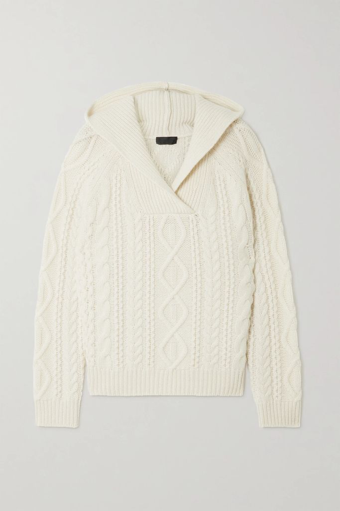 Georgette Cable-knit Cashmere Sweater - Ivory