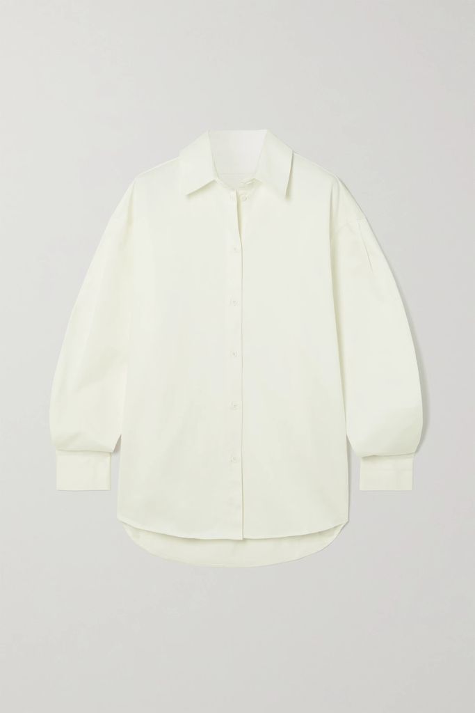 + Net Sustain Organic Cotton-poplin Shirt - White