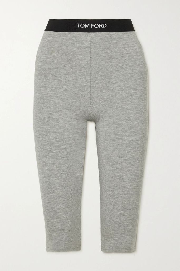 Stretch-modal Jersey Shorts - Gray