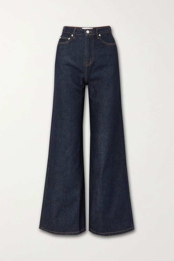 Romy High-rise Wide-leg Denim Jeans - Blue