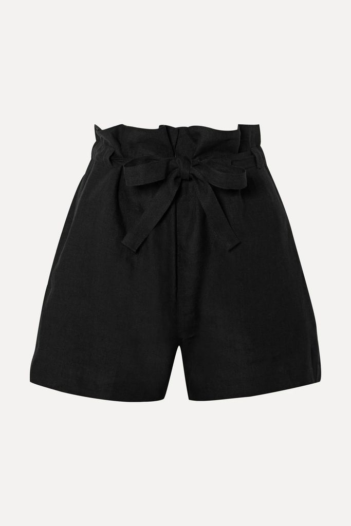 Mora Linen Shorts - Black