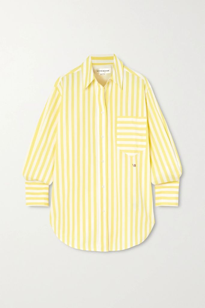 Striped Cotton Shirt - Yellow