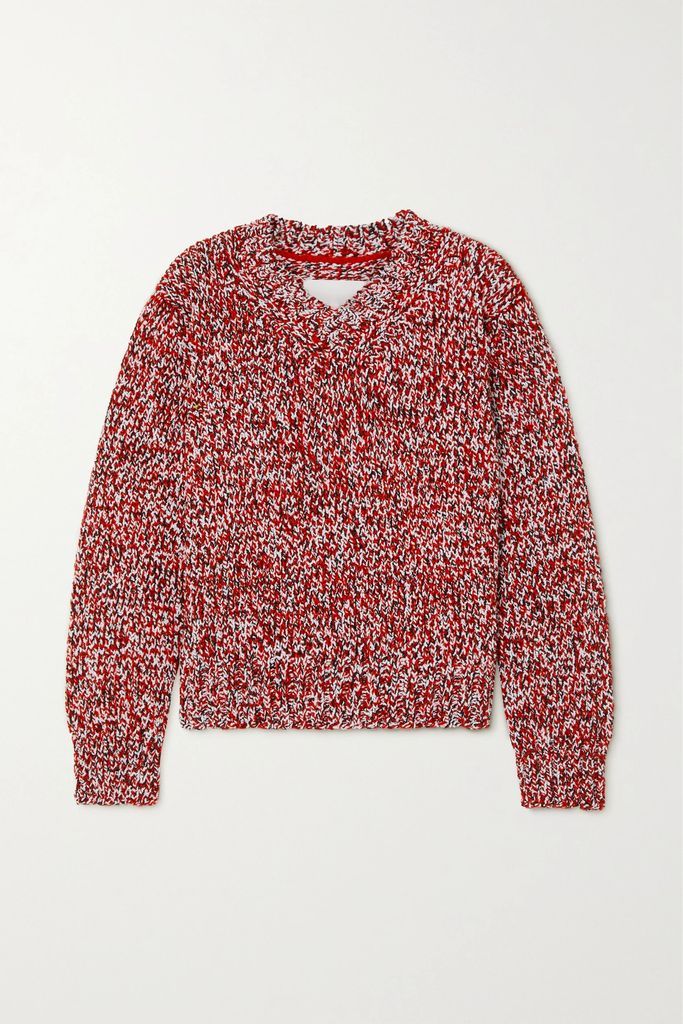 Wool-blend Sweater - Red