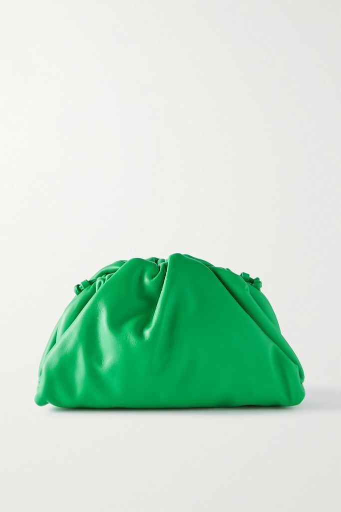 The Pouch Mini Leather Clutch - Green