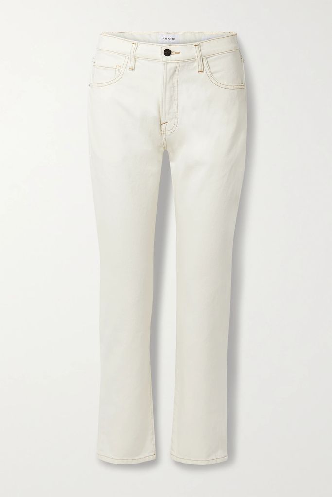 Le Slouch Low-rise Straight-leg Jeans - Ecru