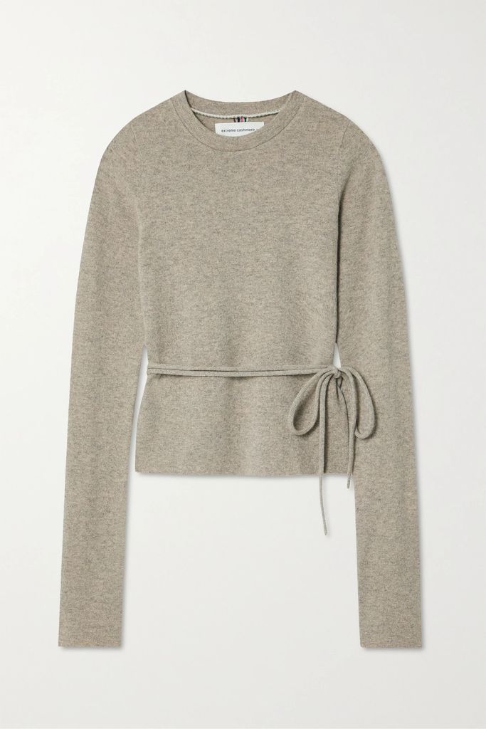 N°202 Minus Belted Cashmere-blend Sweater - Beige