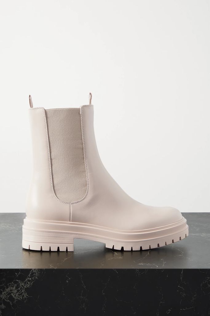 Chester Leather Chelsea Boots - Beige