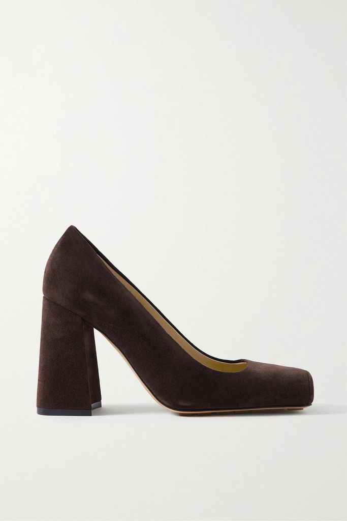 Tower Suede Pumps - Chocolate