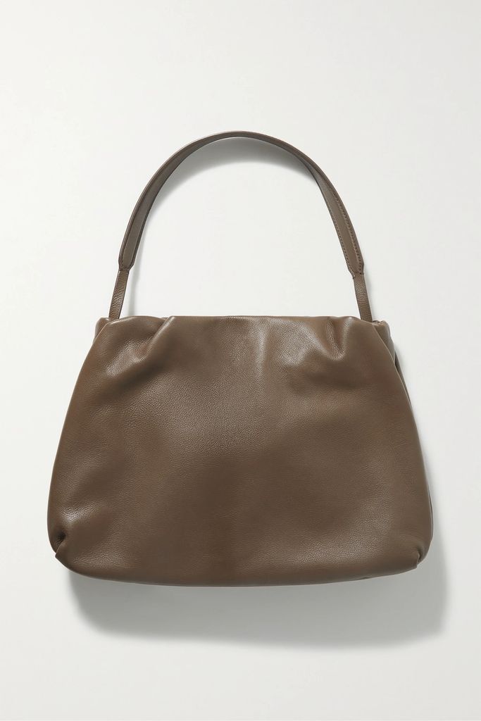 Bourse Leather Shoulder Bag - Brown