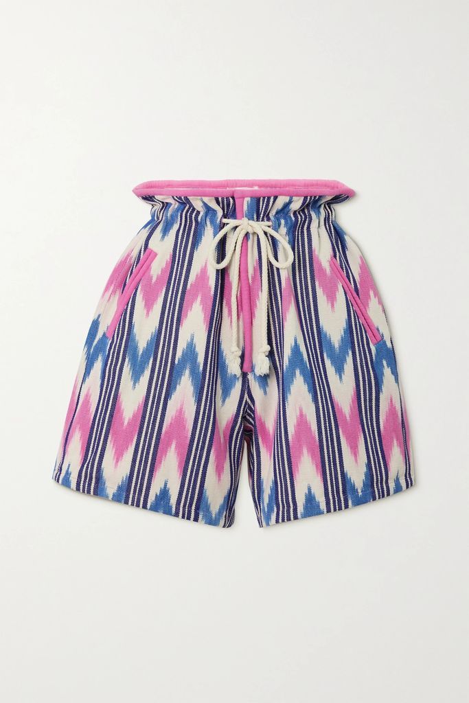 Linima Cotton-jacquard Shorts - Pink