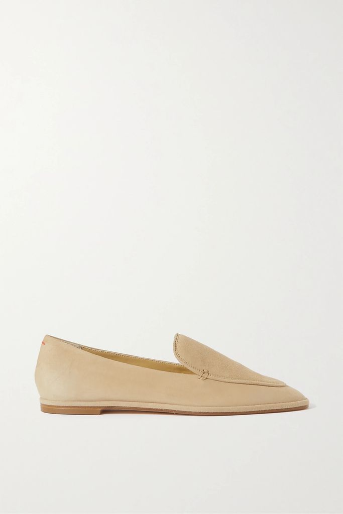 Tuva Suede Loafers - Beige