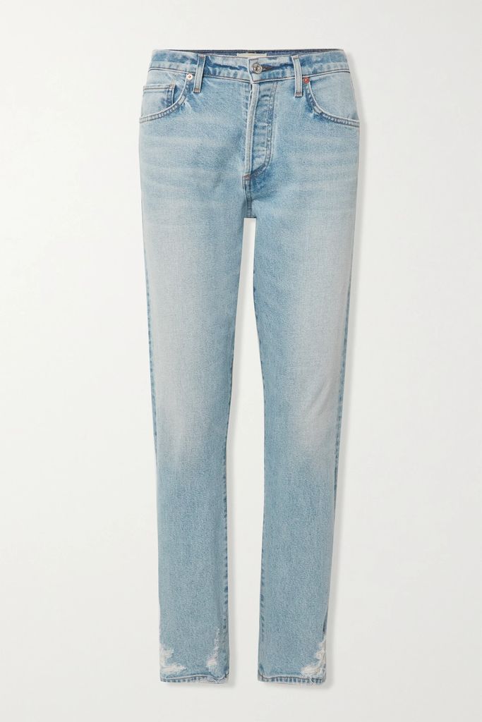 Emerson Mid-rise Slim-leg Jeans - Light denim
