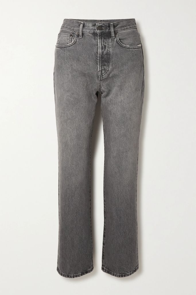 Mece High-rise Straight-leg Jeans - Gray