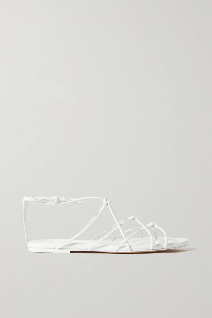 Kenna Leather Sandals - White