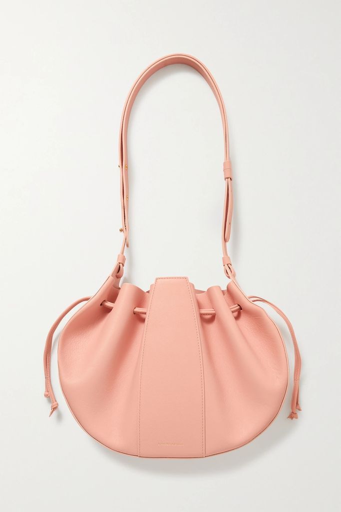 Lilium Leather Shoulder Bag - Blush