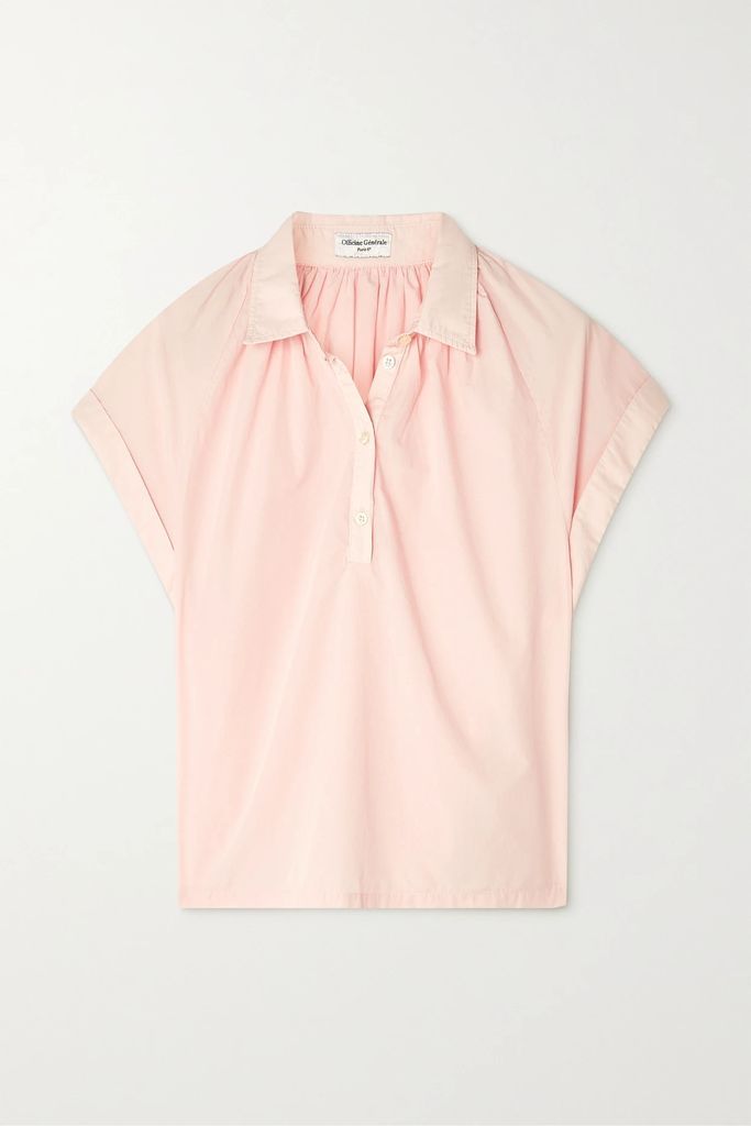 Nolwenn Cotton-poplin Shirt - Pink
