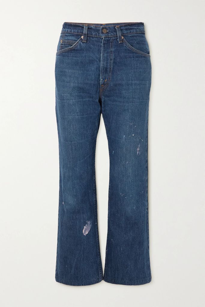 + Levi's 1969 517 Mid-rise Bootcut Printed Denim Jeans - Navy