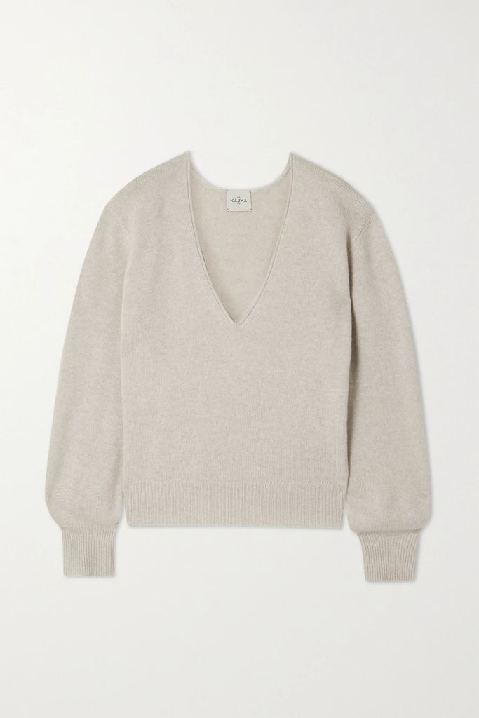 Oregon Organic Cashmere Sweater - Beige