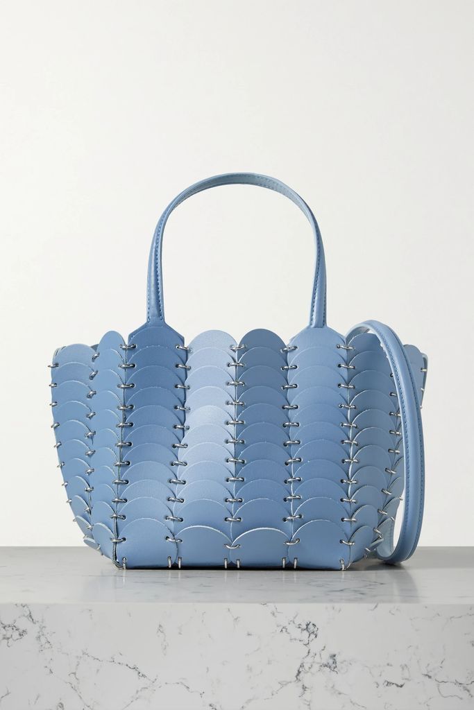 Pacoïo Mini Leather Tote - Blue
