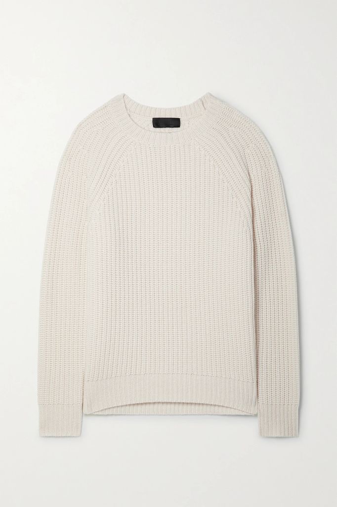 Laurette Ribbed Cashmere Sweater - Ivory
