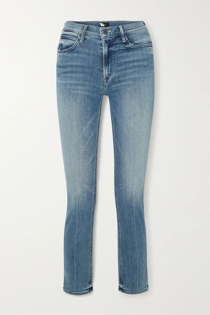 The Dazzler Mid-rise Straight-leg Jeans - Light denim
