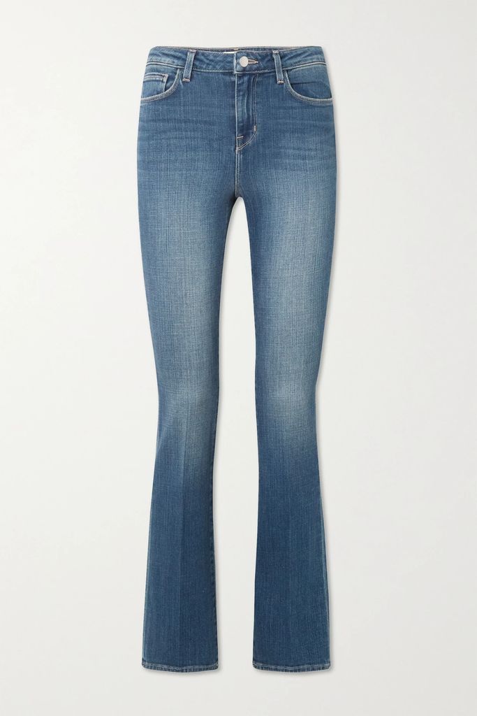 Oriana High-rise Straight-leg Jeans - Mid denim