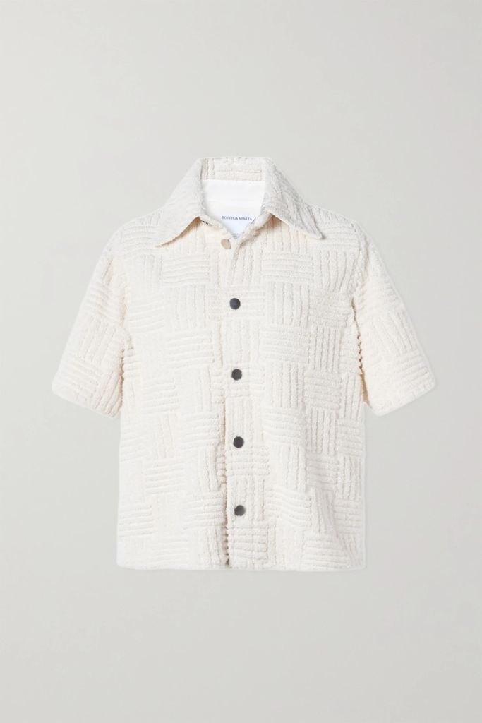 Cotton-blend Terry Shirt - Off-white