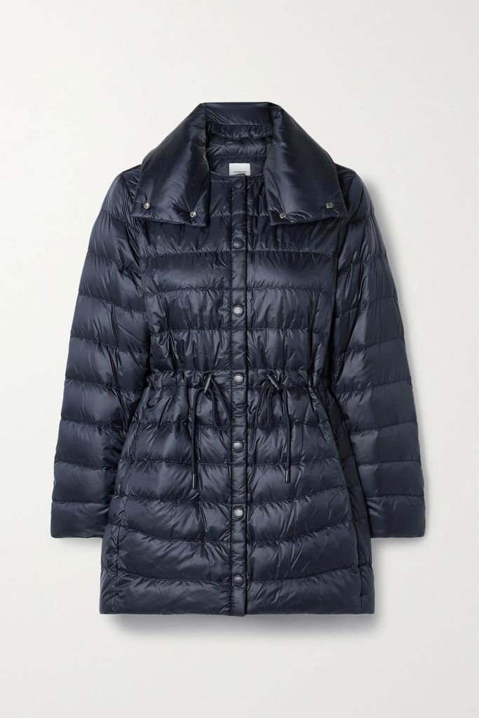 Hooded Quilted Shell Jacket - Midnight blue