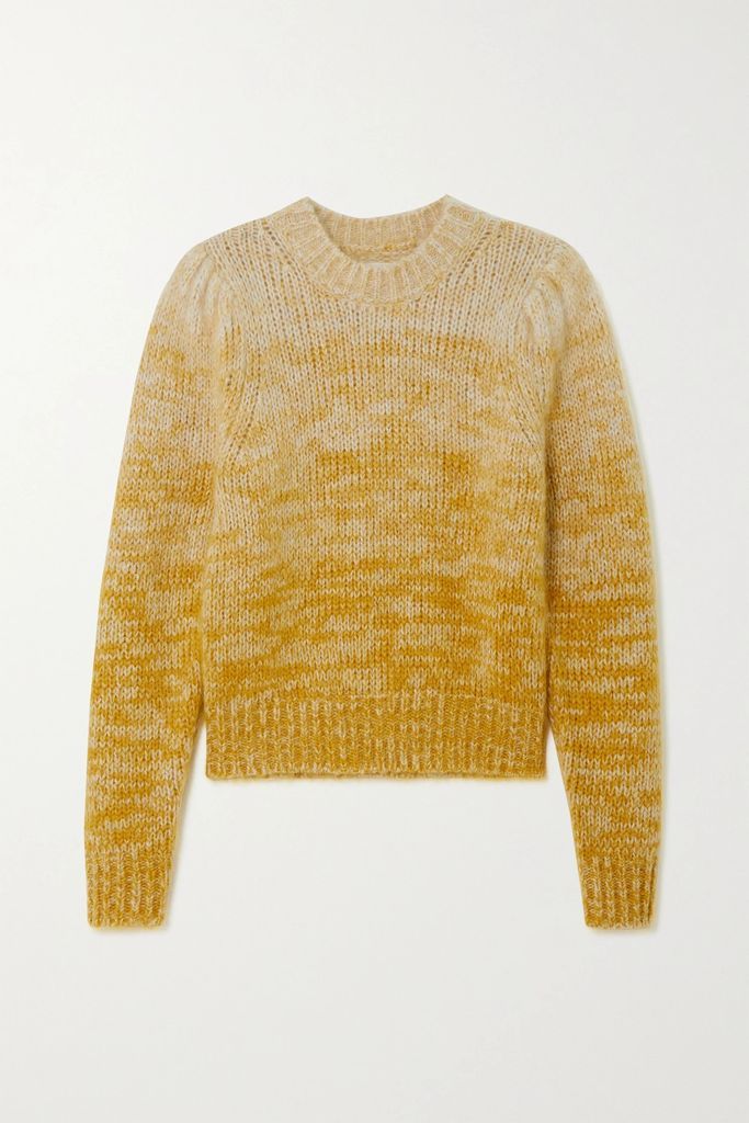 Pleany Ombré Knitted Sweater - Yellow
