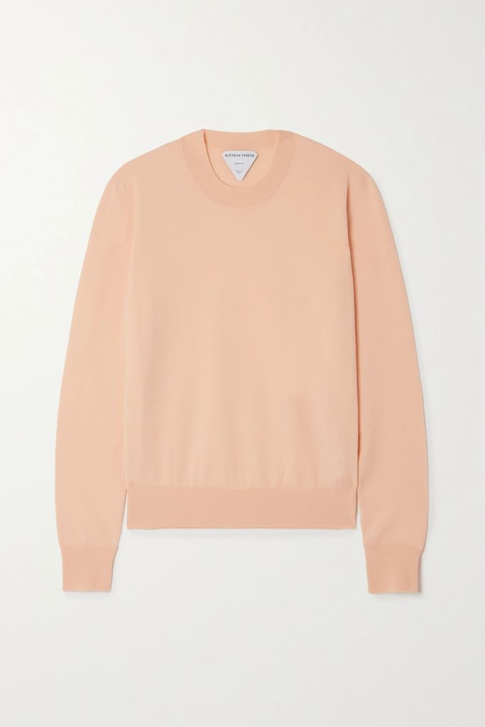 Cashmere-blend Sweater - Peach