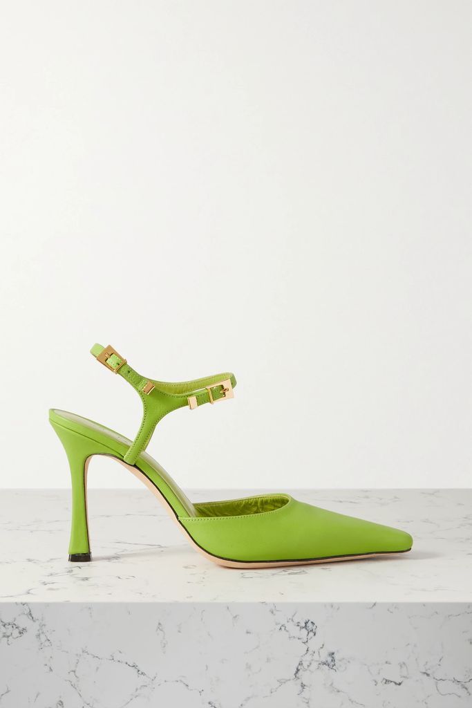 + Mimi Cuttrell Leather Pumps - Green