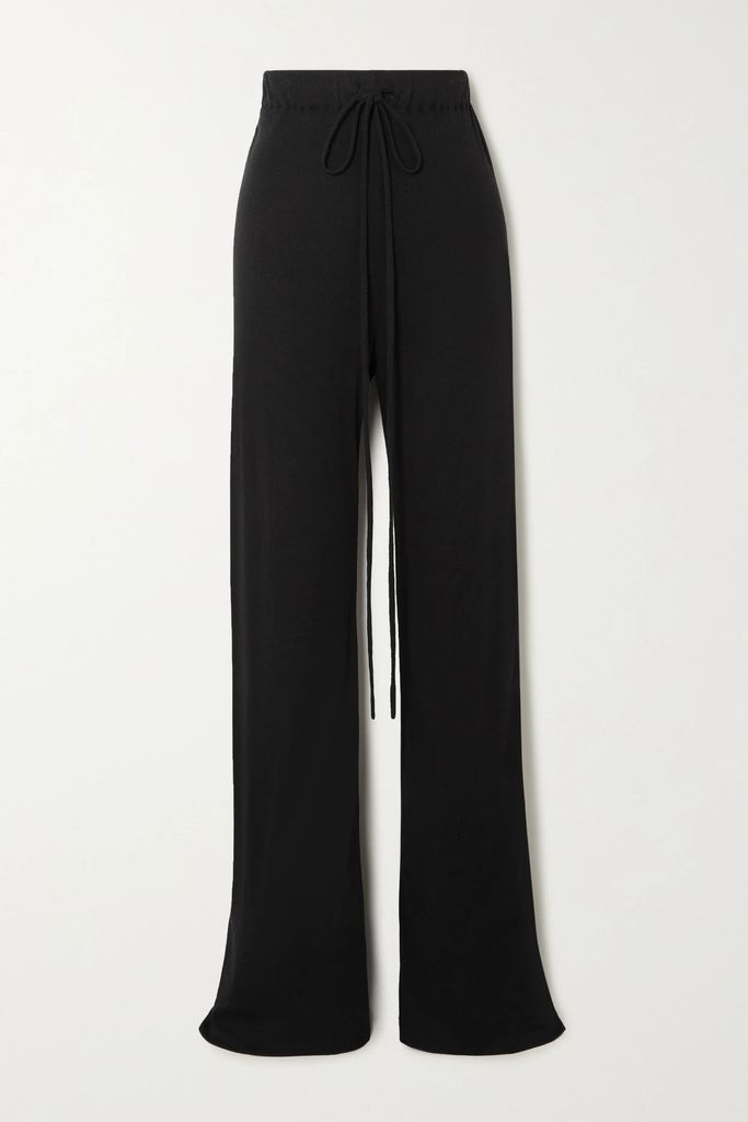 + Net Sustain Geneva Stretch Modal And Silk-blend Jersey Pants - Black