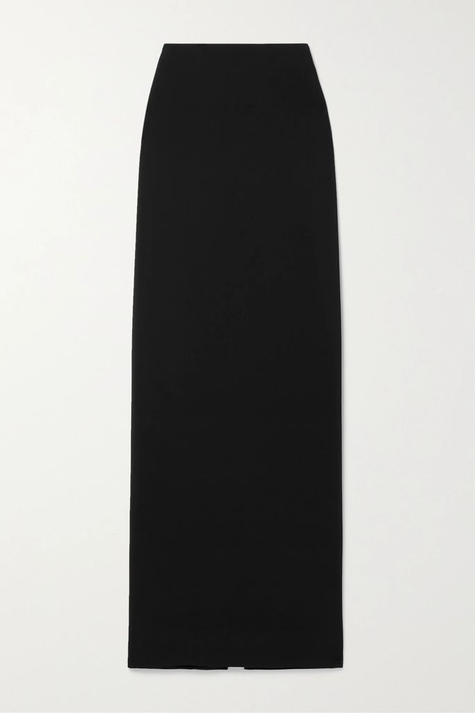 Crepe Maxi Skirt - Black