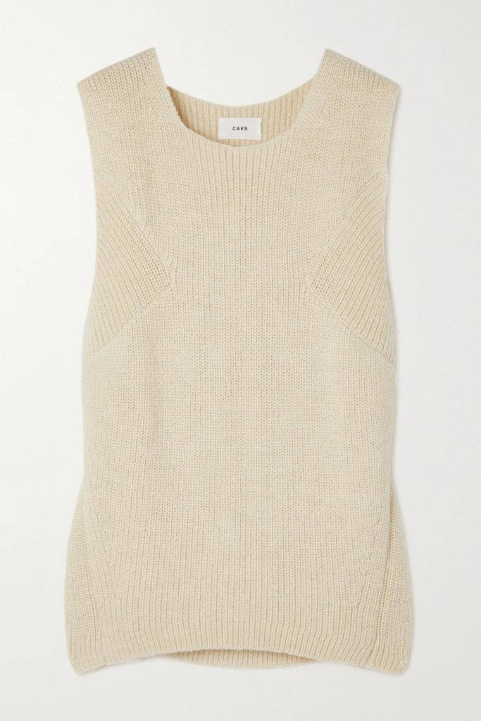 Oversized Ribbed Alpaca And Wool-blend Sweater - White