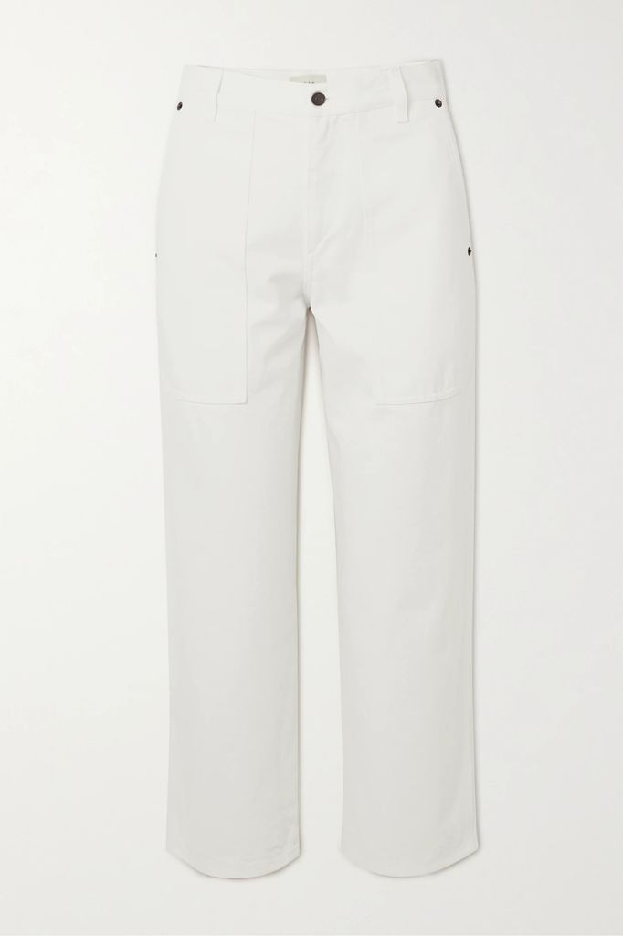 Hester High-rise Wide-leg Jeans - White