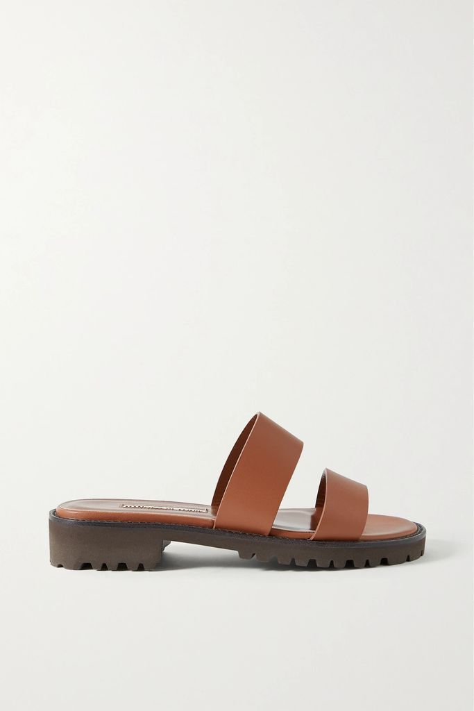 Gadmu Leather Sandals - Tan