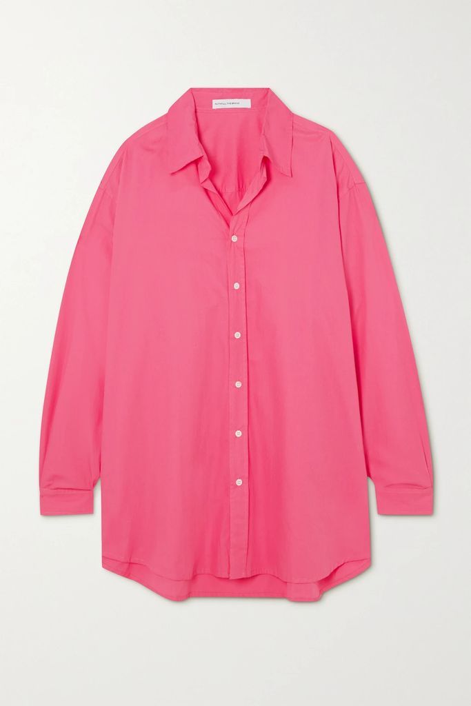 Vega Cotton-poplin Shirt Dress - Pink