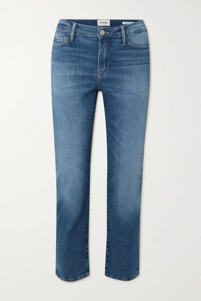 Le Noveau High-rise Straight-leg Jeans - Mid denim