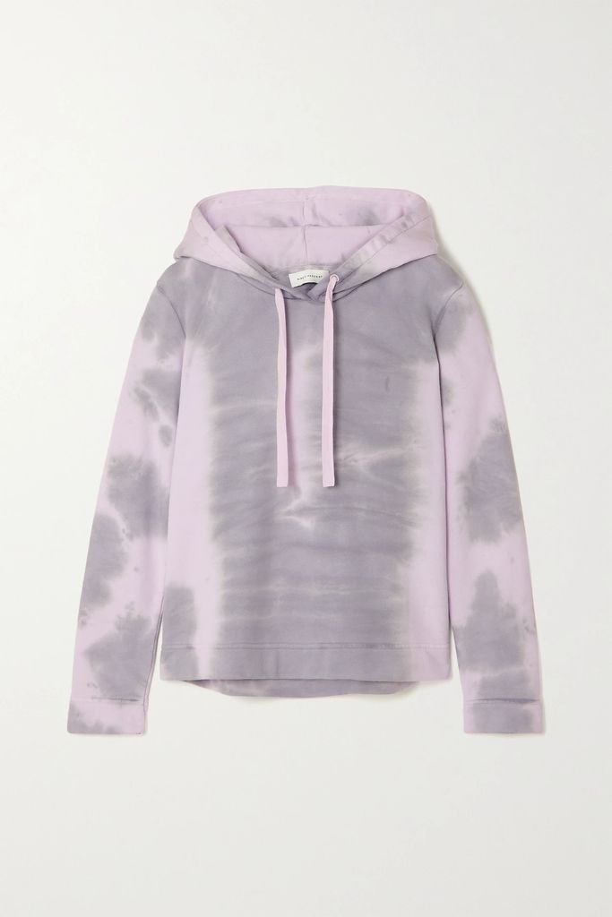 + Net Sustain Tie-dyed Organic Cotton-jersey Hoodie - Lilac