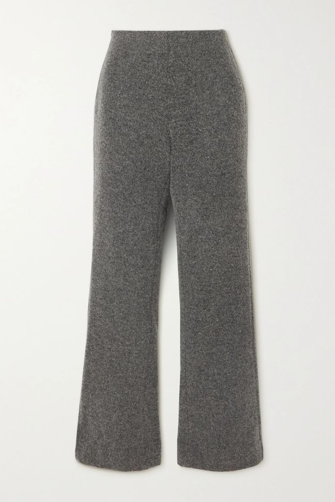 Kind Knitted Flared Pants - Gray