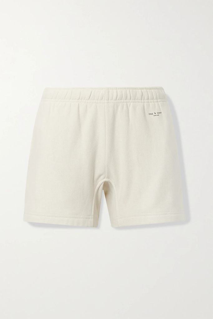 + Net Sustain City Organic Cotton-jersey Shorts - Off-white