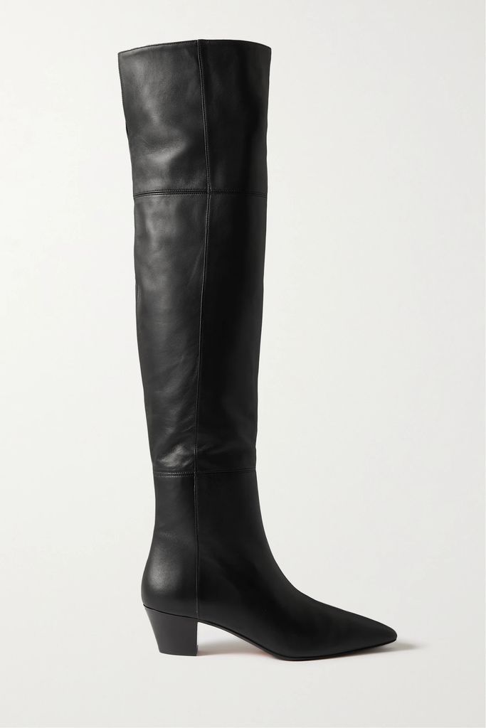 Gainsbourg 45 Leather Over-the-knee Boots - Black