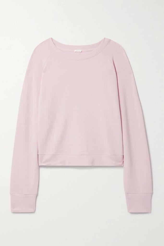 + Net Sustain Everett Organic Cotton-blend Jersey Sweatshirt - Lilac