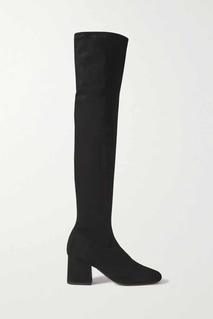 Carlos Suede Over-the-knee Boots - Black