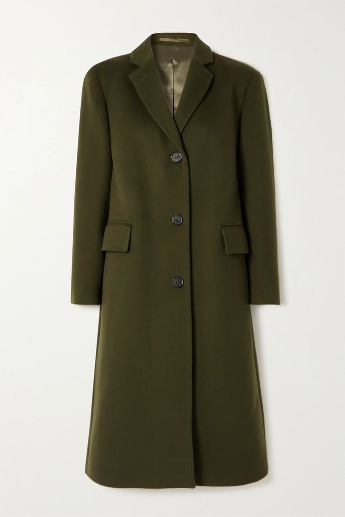 Amber Cashmere Coat - Army green