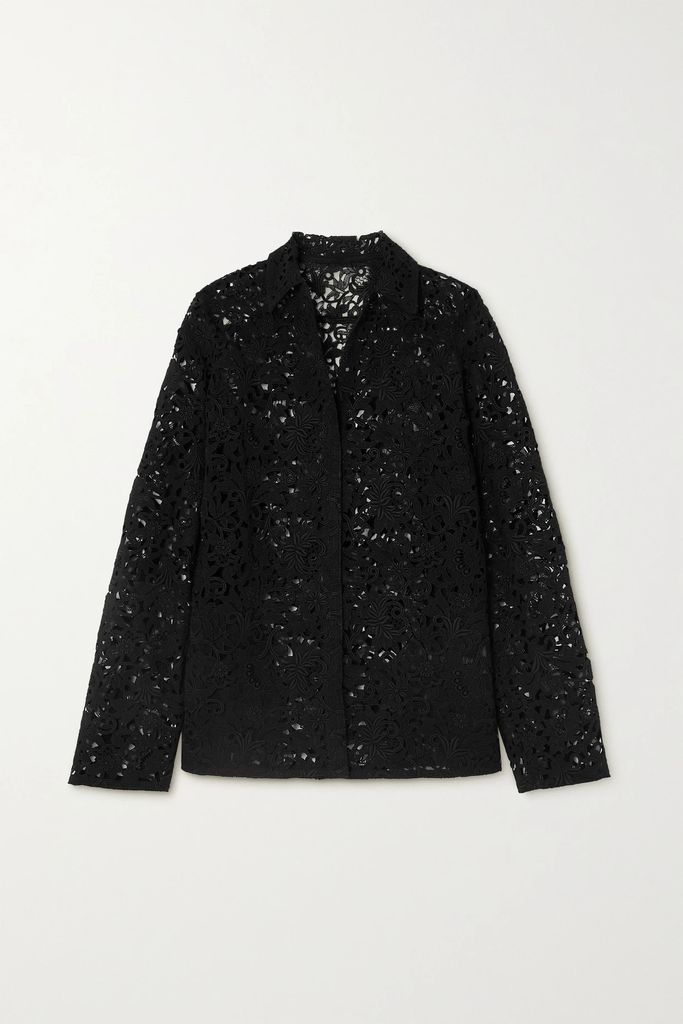 Corded Lace Jacket - Black