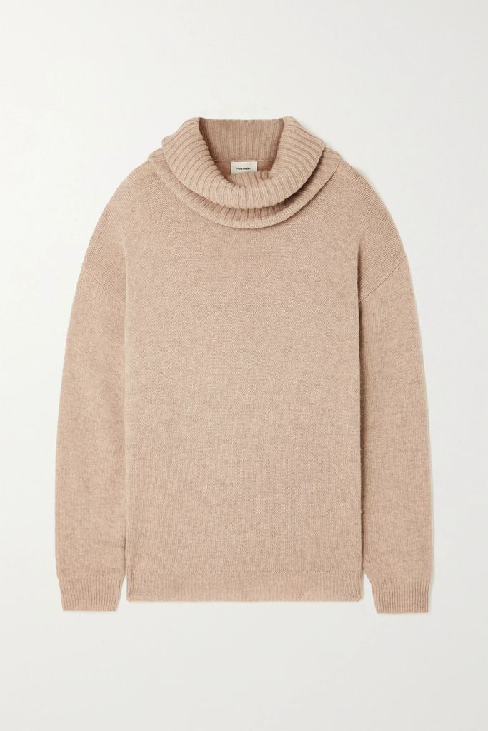 Hovin Wool And Cashmere-blend Turtleneck Sweater - Beige