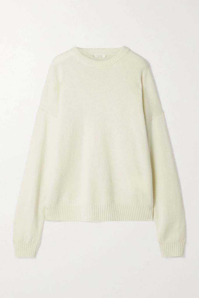 Cirane Merino Wool And Cashmere-blend Sweater - Cream