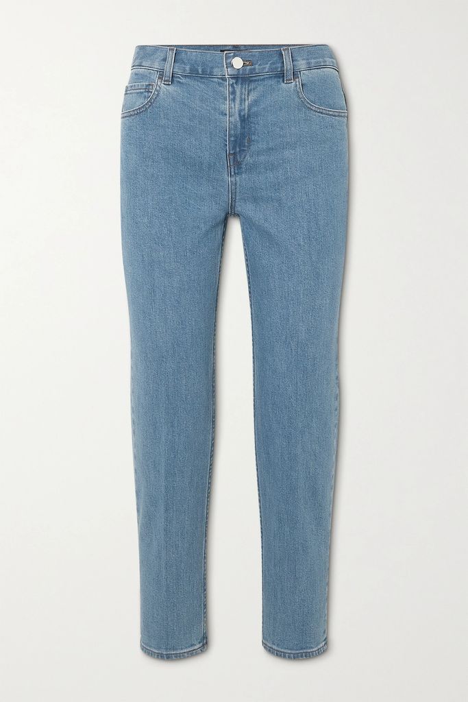 Treeca Cropped Slim-leg Jeans - Mid denim